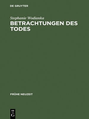 cover image of Betrachtungen des Todes